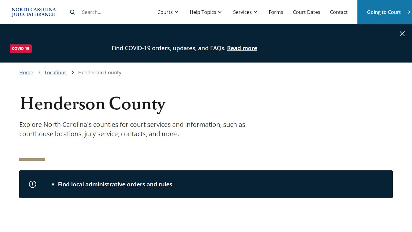 Henderson County | North Carolina Judicial Branch - NCcourts
